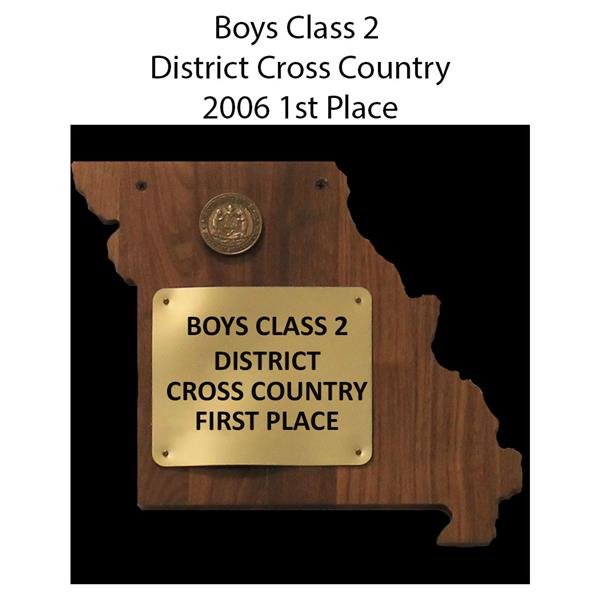 boys cross country first place 